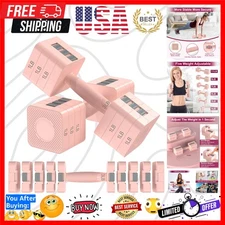 Compact 22LBS Adjustable Dumbbells with 5 Levels for Home Fitness Enthusiasts