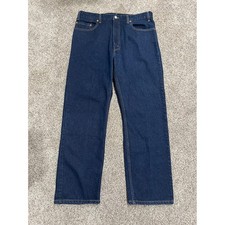 Vintage Y2K Levis 505 Regular Fit Straight Leg Jeans Mens 38x30 Indigo Blue USA