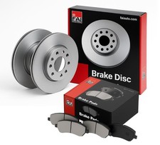 FAI Front Brake Discs Pair + Pads Braking Repair Set Fits Land Rover Freelander