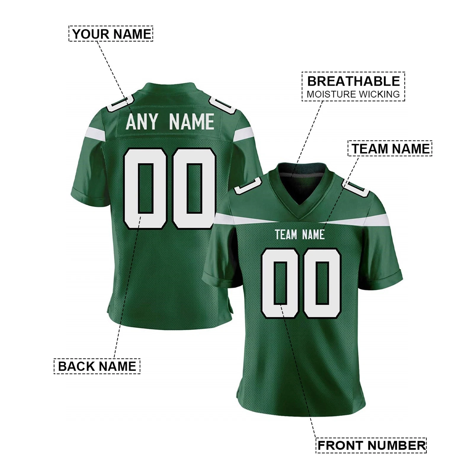 Customized Football Jersey, Personalized Name And Number Shirt, Gift For Fans