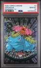 2000 TOPPS CHROME POKEMON T.V. #3 VENUSAUR PSA 10