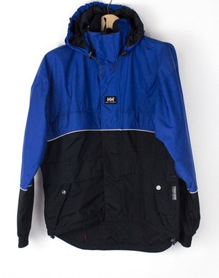 Vintage HELLY HASEN Men HellyTech Waterproof Workwear Jacket Overcoat Size S