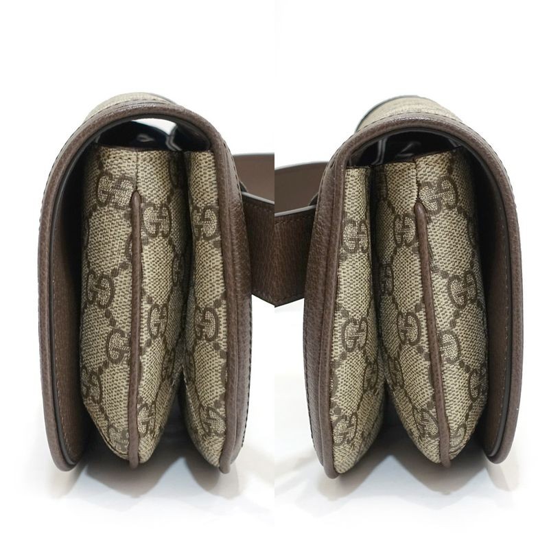 Gucci Blondie Belt Bag Body Bag GG Supreme Canvas Leather Brown thumbnail 3