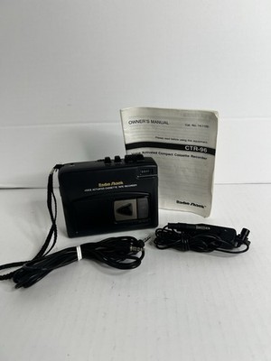 RadioShack CTR-96 Voice Activated Handheld Cassette Recorder w/ Manual, Mic
