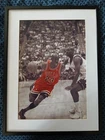 Michael Jordan Autographed 13x19 Chicago Bulls NBA Framed Photo