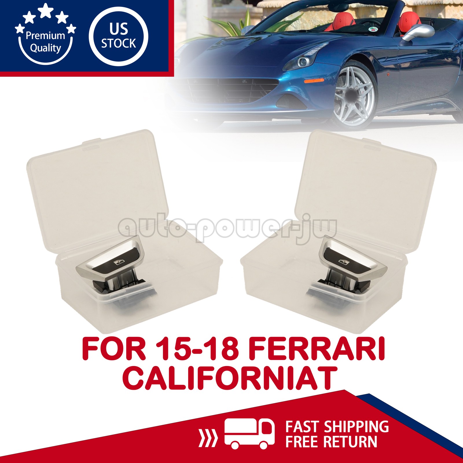 NEW Power Window Button Supporter For 15-18 Ferrari CaliforniaT 309097 309096 US