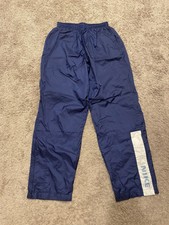Vintage 90 s Nike Spell-Out Ankle Print Nylon Track Pants Zipper Swoosh Men s XL