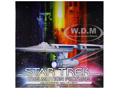 SKILL 2 MODEL KIT USS ENTERPRISE REFIT ''STAR TREK'' 1/350 POLAR LIGHTS POL1006