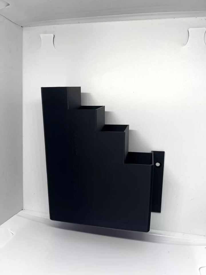 Large Black Cable Tie Holder Zip Tie Storage Rack Wall Mount Organizer ...