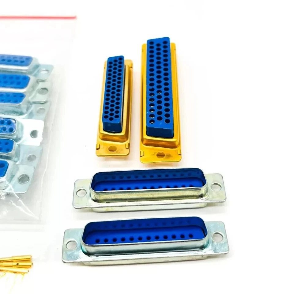 13 pcs Assorted D-Sub Connectors 206805-2, 206063-4, 311P409-5S-B-12 w/ Contacts - Image 2 of 4