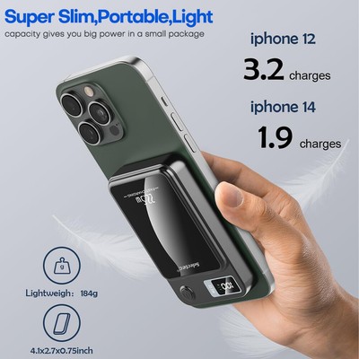 Magnetische Wireless Power Bank 10000mAh 22.5W PD Magnetic für iPhone 15/14/13