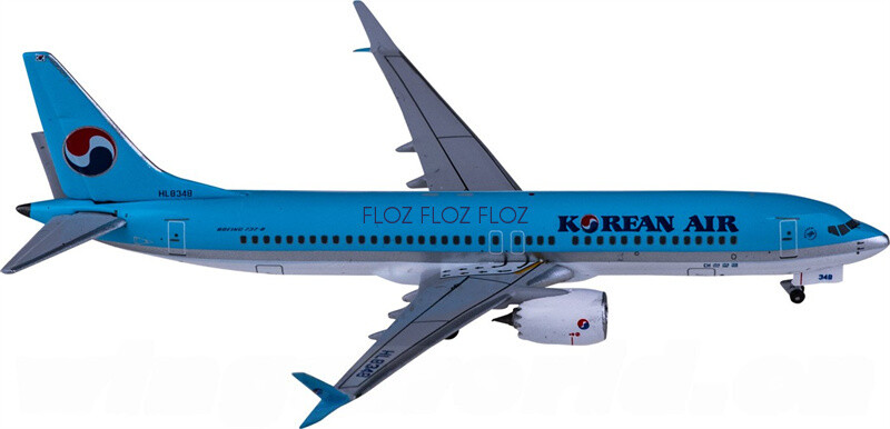 for AeroClassics for Korean Air for Boeing 737 MAX 8 HL8348 1:400