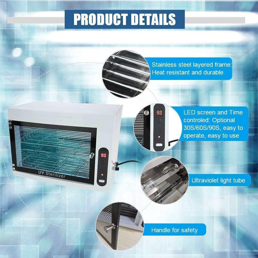 图片 1 - 9L Sterilizer Ozone LED Timer UV Lamp Cabinet Autoclave for Tattoo Salon Nail US