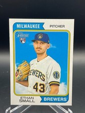 2023 Topps Heritage High Number #561 Ethan Small Brewers Rookie Card