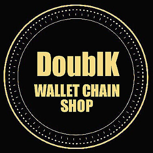 Double K Strong Wallet Chain For Jeans - Chrome Steel, 10" Chain With Lobster Claw & Key Ring