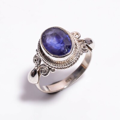 Natural Tanzanite Ring, Oval Cut, Handmade Ring,925 Sterling Silver, Mother Gift