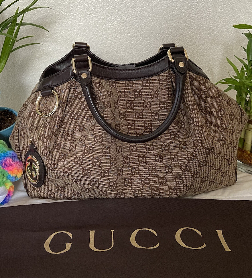 GUCCI Sukey Tote Bag GG Monogram Canvas