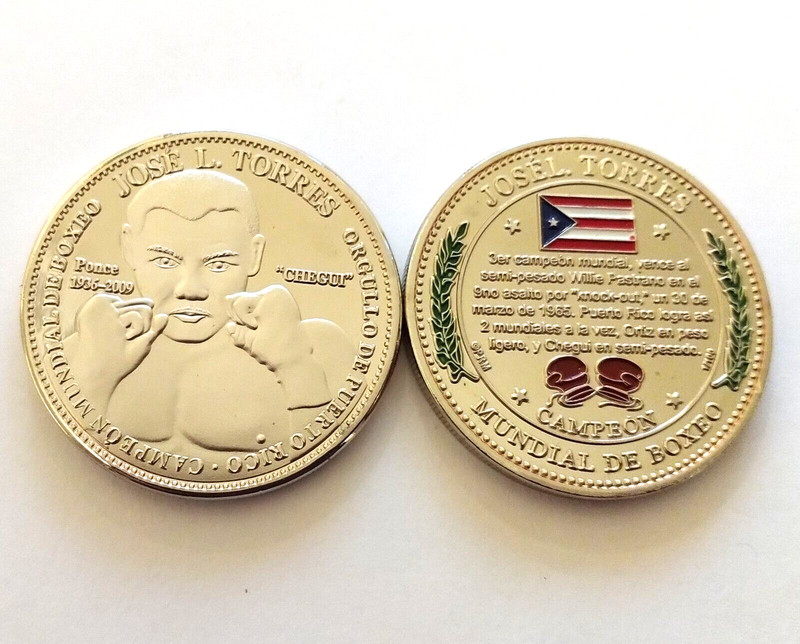 JOSE CHEGUI TORRES Boxeo PONCE PUERTO RICO Boxing token ficha medalla coin