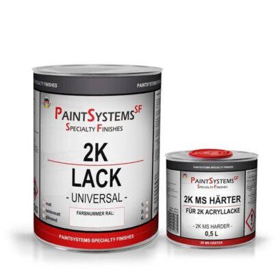 2K Acryl Autolack RAL freie Auswahl 1 Liter+ 0,5 Liter Härter im Set glänzend