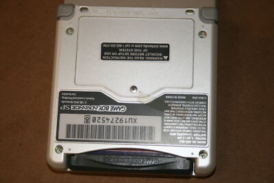 Nintendo GameBoy Advance GBA SP LIMITED EDITION Platinum Nintendo GameBoy Advance GBA SP LIMITED EDITION Platinum