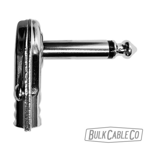 Paquete de 4 - Juego de conectores de panqueques de ángulo recto de 1/4" - conector de parche plano - enchufe de cable - Imagen 11 de 12