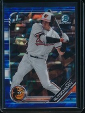 ADLEY RUTSCHMAN 2019 Bowman Chrome Draft SAPPHIRE BLUE REFRACTOR #/99 Rookie RC