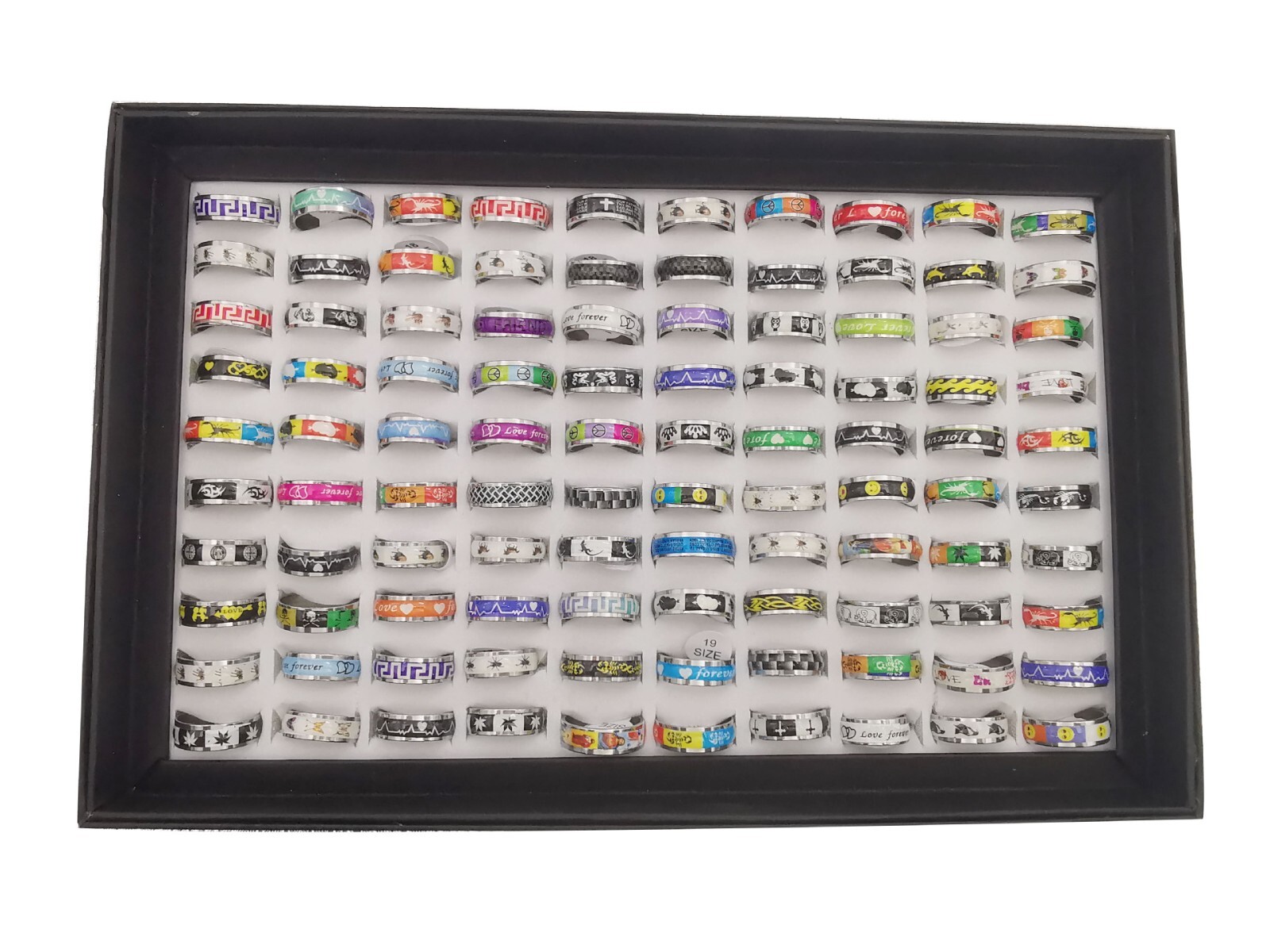 Wholesale 50pcs/lot Womens Mens Sticker Stainless Steel Bulk Jewelry ...