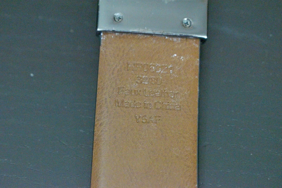 Perry Ellis Reversible Brown Black Belt Size 32/80 Faux Leather HP06021 Mens - Image 4 of 4