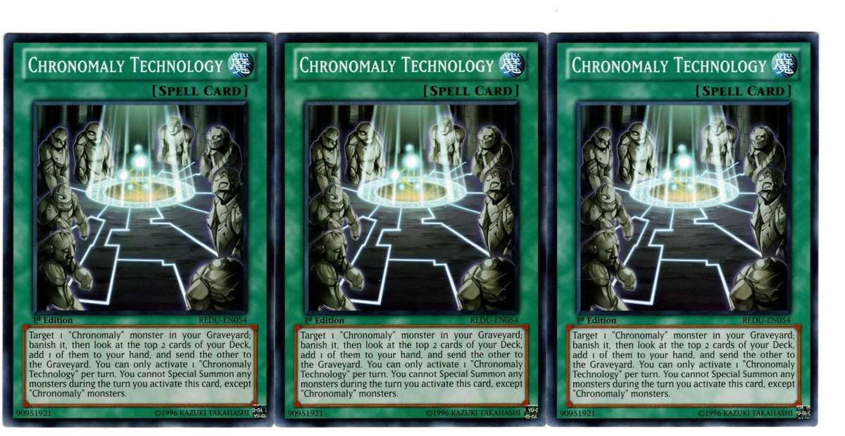 Yugioh- 3X Chronomaly Technology - Common - 1st Edition - REDU-EN054