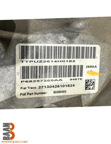 Genuine Automatic Transmission 15-16 Jeep Renegade 2.4L 68257269AA 68257269AG - Picture 5 of 5