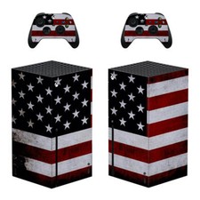 X Box Series X Skin Wrap Decal America Flag