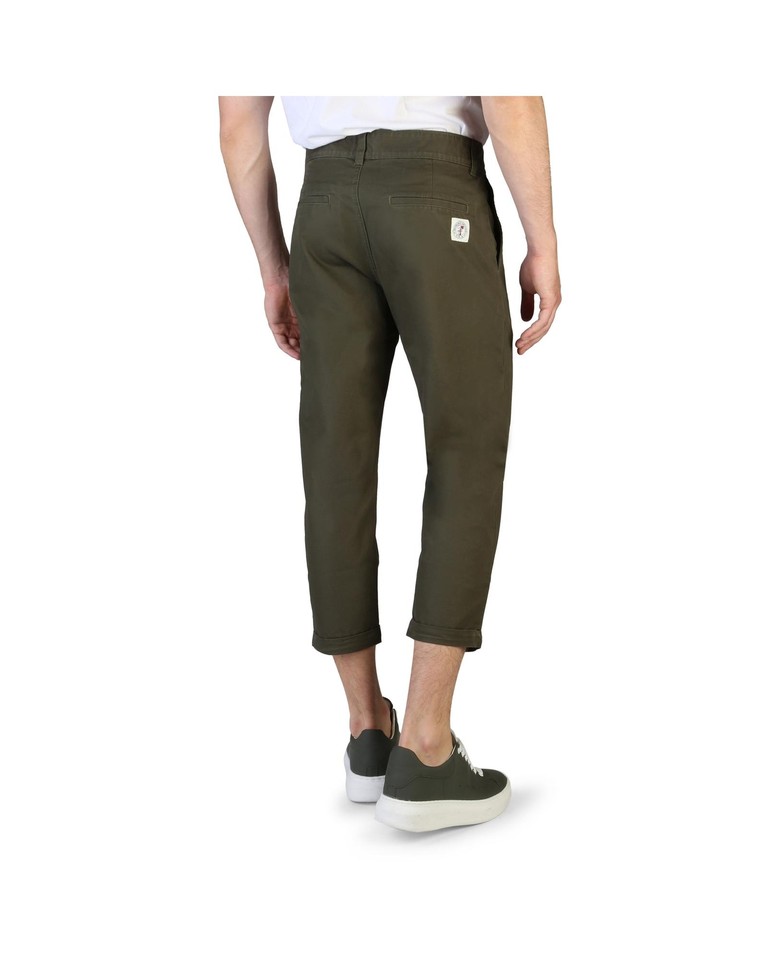 Tommy Hilfiger Regular Fit Cotton Trousers with Zip Fastening Pants
