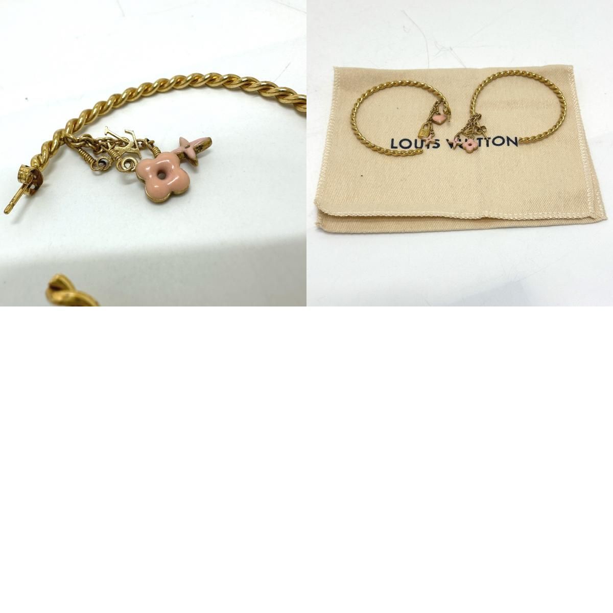LOUIS VUITTON Earrings Creole Sweet Monogram M65481 Metal  display picture 1