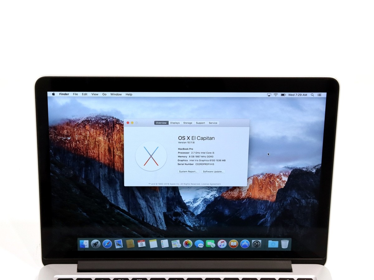 Intel Uhd Intel Iris Pro Apple MacBook Pro A1502 Intel I5-5257U