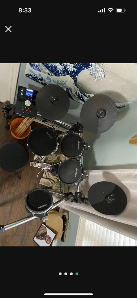 Alesis 8 Pcs Nitro Electronic Drum Set with Kick Pedal(Barely Used) - Image 4 of 4