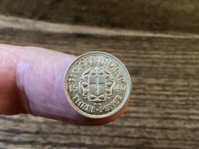 1940 AUNC 0.5 silver threepence coin-lustre (1383)
