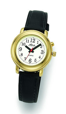 Sprechende Armbanduhr Damenuhr Analog, Blinde Blindenuhr mit Zeitansage  8916-9