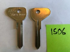 TWO 1971-78 Volkswagen VW Beetle ignition key blanks - exact fit! 1506