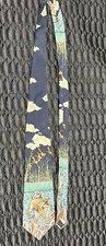 Wembley Men's Neck Tie 100 Imported Silk Made In USA Animal Print Dog Hunting