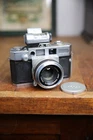 Vintage Film Camera AIRES 35-V CORAL 4.5CM F 1:1.8 LENS RANGEFINDER Japan