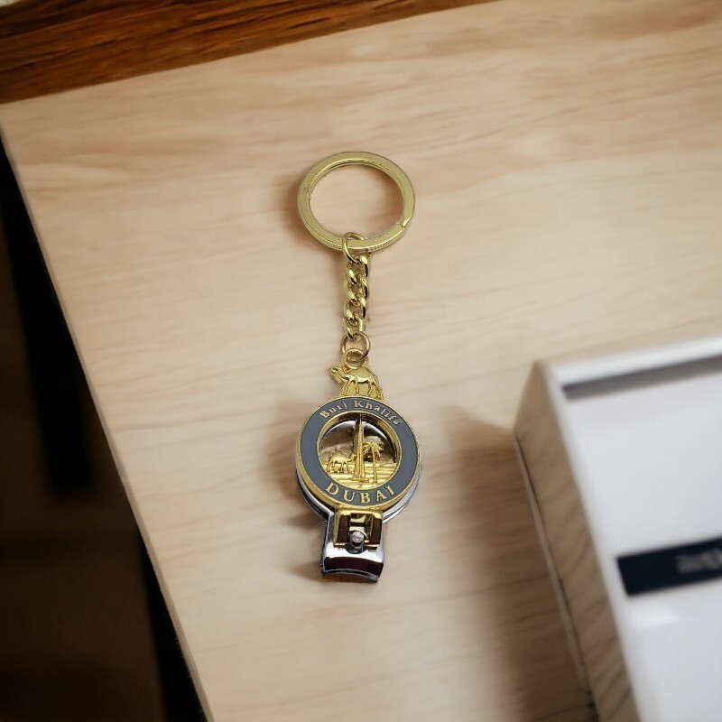 Dubai Nail Clipper Keychain Souvenir Key Ring Trave Tourist Gift Burj Khalifa