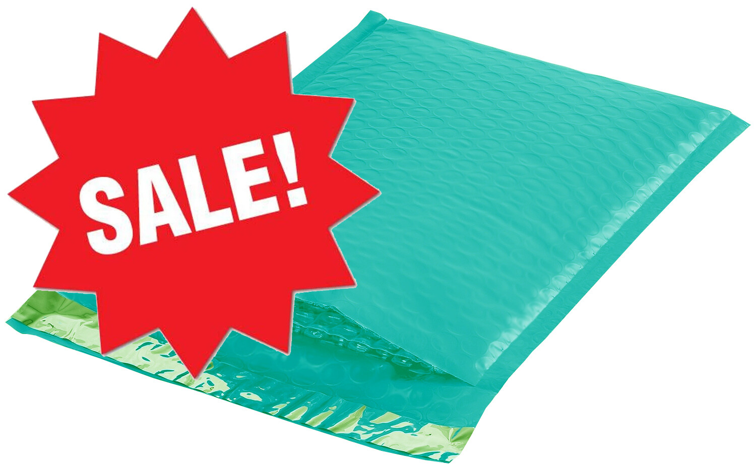 ProLine Teal Bubble Mailers - Extra Wide #0 Padded Shipping Envelopes 6.5x10 Inches (250 Count)