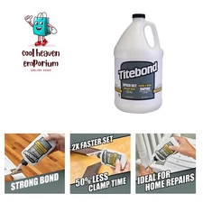 Speed Set Wood Glue, Fast Set Time, 15-Minute Clamp, Superior Strength, Incre...