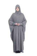 Muslim Women Prayer Dress Abaya Batwing Hijab Caftan Overhead Kaftan Arab Cloth