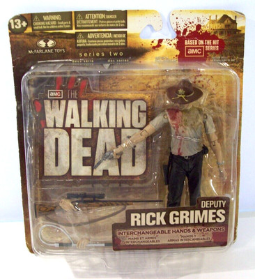 New McFarlane AMC The Walking Dead Deputy Rick Grimes Action Figure, Series 2