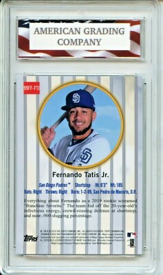 稀少TATIS JR. 2019 Bowman Chrome Top 100 Atomic Ref Fernando Tatis Jr