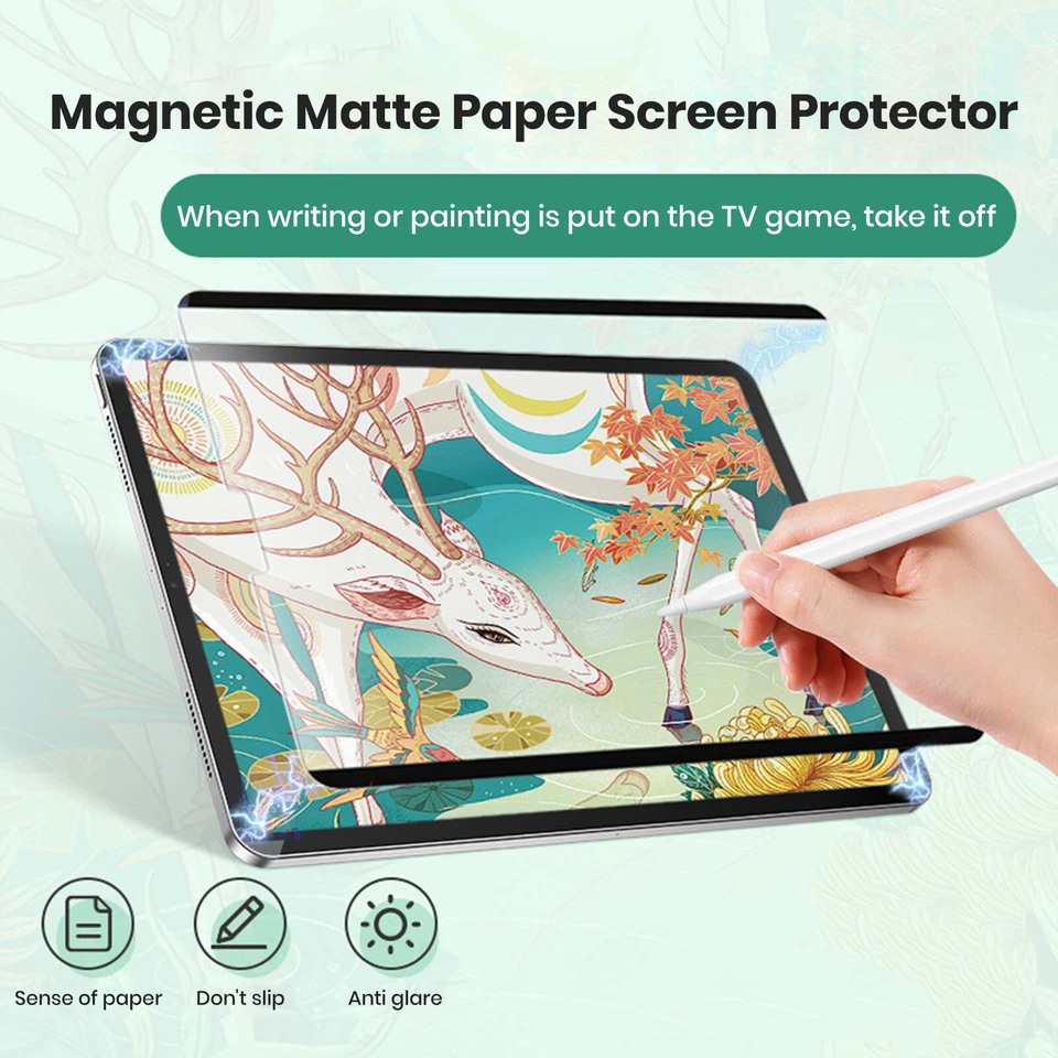 Magnetic Like Paper Matte Screen Protector Film For All iPad Pro11 Air iPad Mini - Image 2 of 4