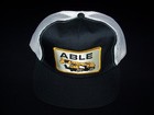 Able Construction Vintage Snapback 1980s hat mesh back truckers cap