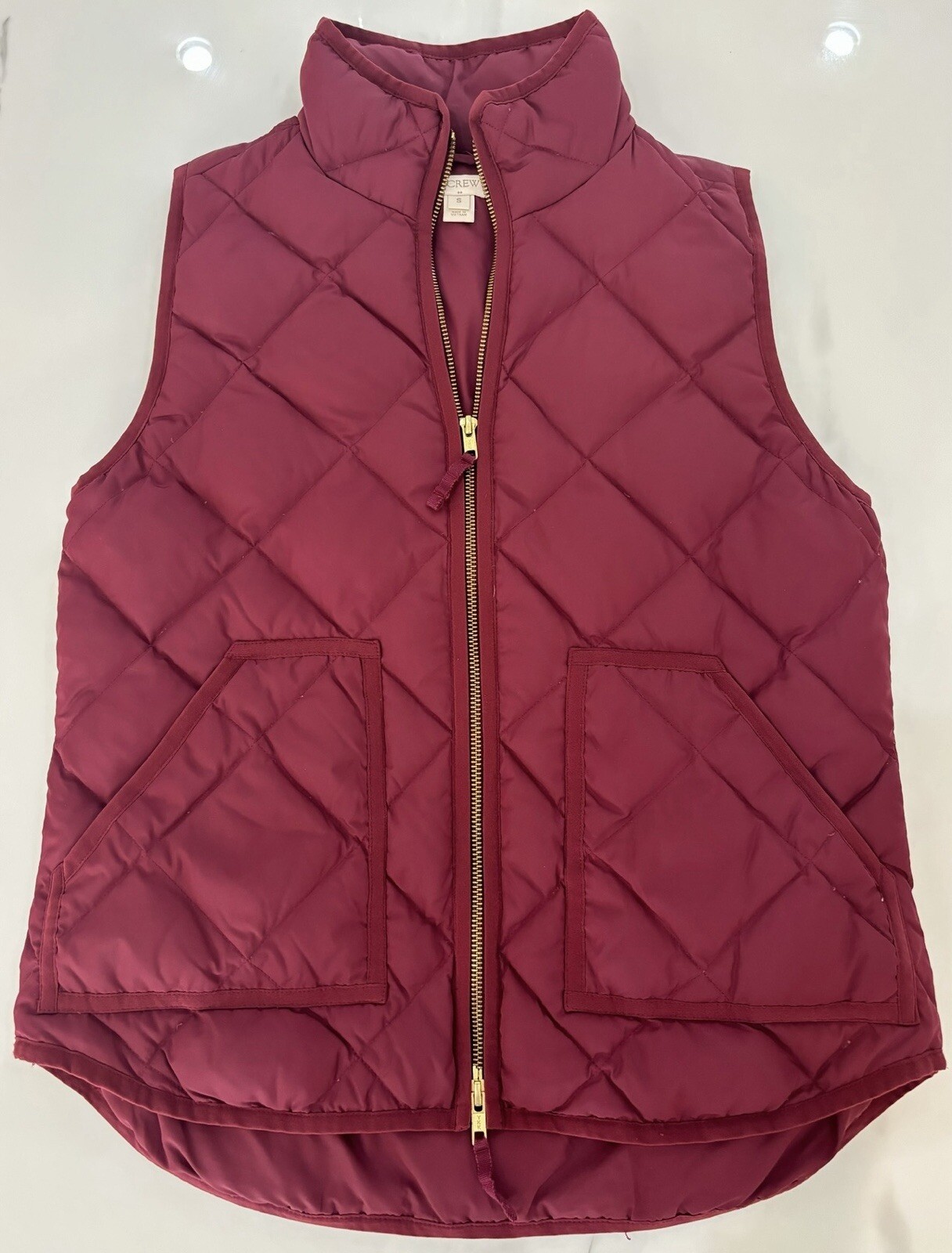 J Crew Lightweight Quilted Down Excursion Vest Cu… - image 6