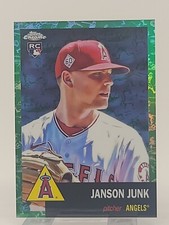 2022 Topps Chrome Platinum Anniversary Toile Green Refractor Janson Junk 87/99